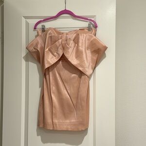 Bow tube mini club dress